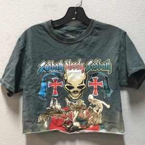 Cropped Black Sabbath T-Shirt